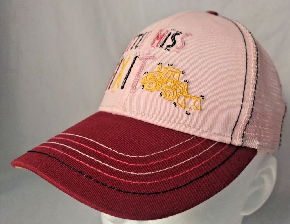 Caterpillar "Little Miss Fix It" Adjustable Mesh Back Trucker Hat/Cap-EXCELLENT!